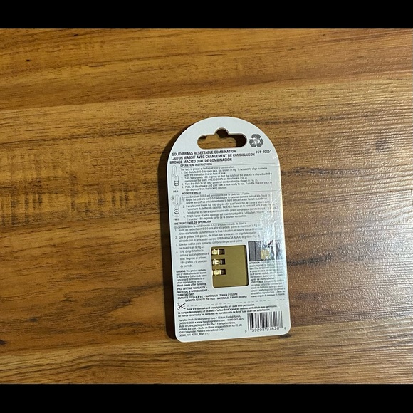 BRINKS Standard Security 3-dial Combination Resettable Padlock 🔒 (New) - Picture 4 of 14